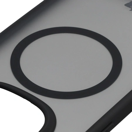 Etui z pierścieniem magnetycznym Bizon Case MatteO do Xiaomi Redmi Note 15 Pro 5G, przydymione-czarne