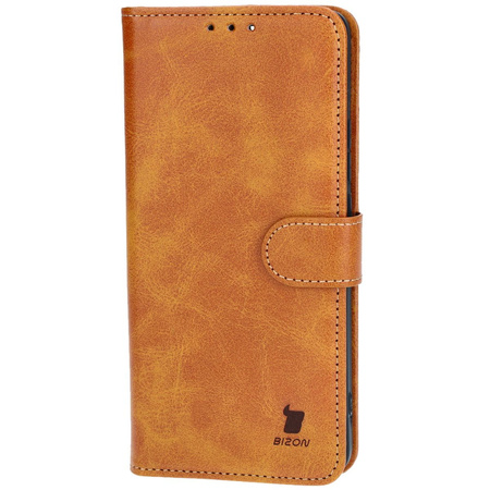 Etui z klapką Bizon Case Pocket do Xiaomi Poco M6 Pro 4G / Xiaomi Redmi Note 13 Pro 4G, brązowe