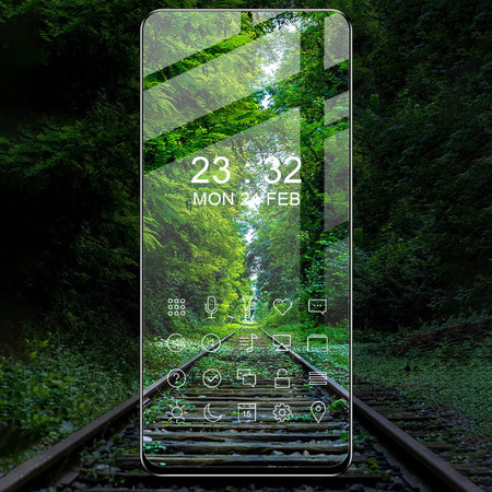 Szkło hartowane Bizon Glass Edge - 2 sztuki + ochrona na obiektyw, Motorola Edge 30