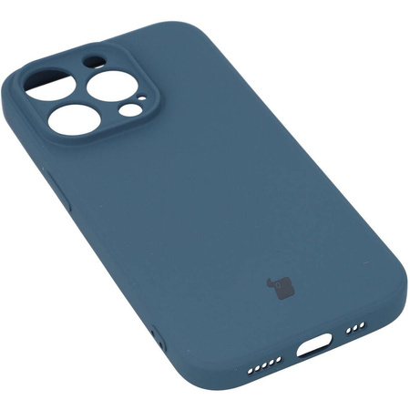 Etui Bizon Case Silicone do iPhone 14 Pro, granatowe