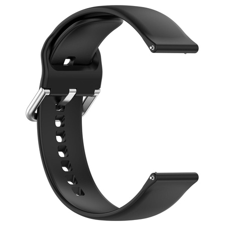 Pasek silikonowy do smartwatcha, Bizon Strap Watch Silicone Pro N, Quick Release 22 mm, czarny