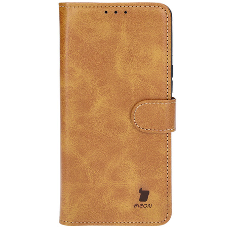 Etui z klapką Bizon Case Pocket do Honor 200 Pro, brązowe