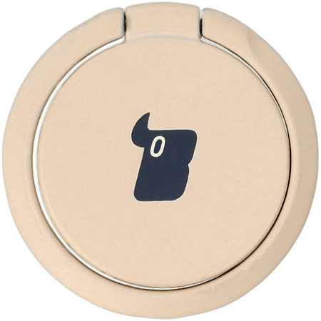 Uchwyt na palec Bizon Accessories Ring Turtle uniwersalny, kawowy