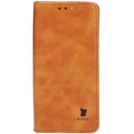 Etui z klapką Bizon Case Pocket Pro do iPhone 13 Pro, brązowe
