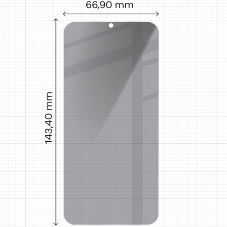 Prywatyzujące szkło hartowane Bizon Glass Clear Shadow do Galaxy S25 / S24, przyciemniane