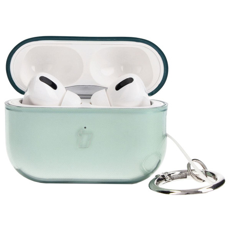 Etui Bizon Case Headphone Clear do Airpods Pro 2, przezroczysto-zielone