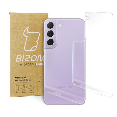 Folia hydrożelowa na tył Bizon Glass Hydrogel, Galaxy S22, 2 sztuki