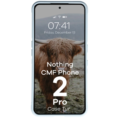 Pancerne etui Bizon Case Tur do Nothing CMF Phone 2 Pro, jasnoniebieskie