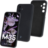 Silikonowe etui Bizon Soft Case do Galaxy M35 5G, czarne