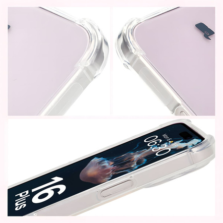 Elastyczne etui Bizon Case Salpa do iPhone 16 Plus przezroczyste