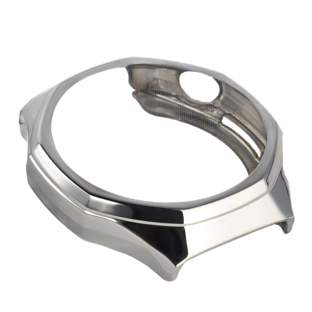 Etui z osłoną ekranu Bizon Case Watch Felipe do Huawei Watch GT6 Pro 46 mm, srebrne