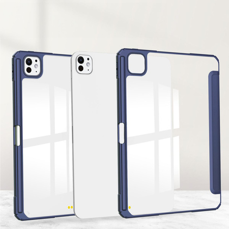 Etui Bizon Case Tab Clear Matt do iPad Pro 13" 7 gen. 2024, granatowe