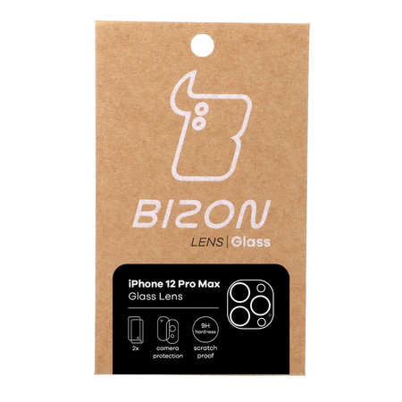 Szkło na aparat Bizon Glass Lens dla iPhone 12 Pro Max, 2 sztuki