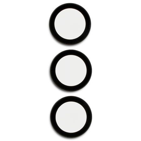 Szkło na aparat Bizon Glass Snap Lens do Galaxy M55 5G, 1 zestaw, czarna ramka