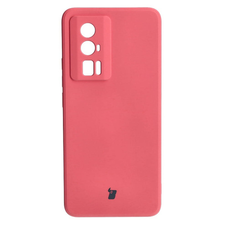Etui Bizon Case Silicone Sq do Xiaomi Poco F5 Pro, brudny róż
