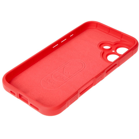 Pancerne etui Bizon Case Tur do iPhone 16, czerwone
