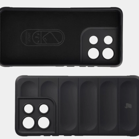 Pancerne etui Bizon Case Tur do Motorola Moto G86 Power 5G, czarne