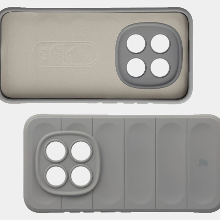 Pancerne etui Bizon Case Tur do Xiaomi Redmi Note 15 Pro 5G, jasnoszare