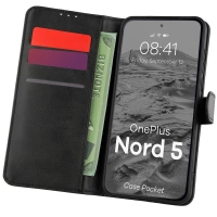Etui z klapką Bizon Case Pocket do OnePlus Nord 5, czarne