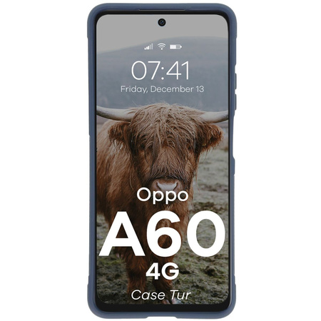 Pancerne etui Bizon Case Tur do Oppo A60 4G, granatowe