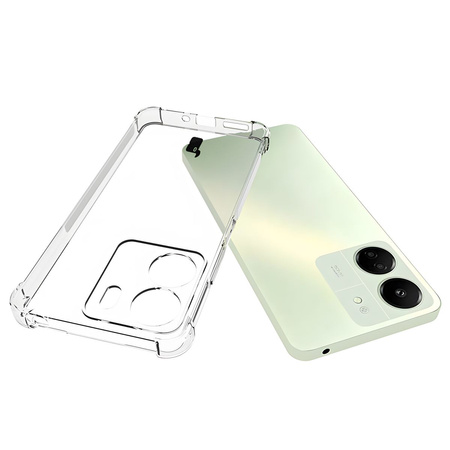 Elastyczne etui Bizon Case Salpa do Xiaomi Redmi 13C / Xiaomi Poco C65, przezroczyste