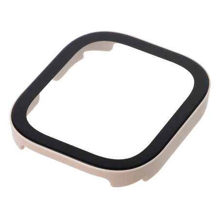 Etui Bizon Case+Glass Watch do Xiaomi Redmi Watch 4, różowe