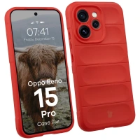 Pancerne etui Bizon Case Tur do Oppo Reno 15 Pro, czerwone