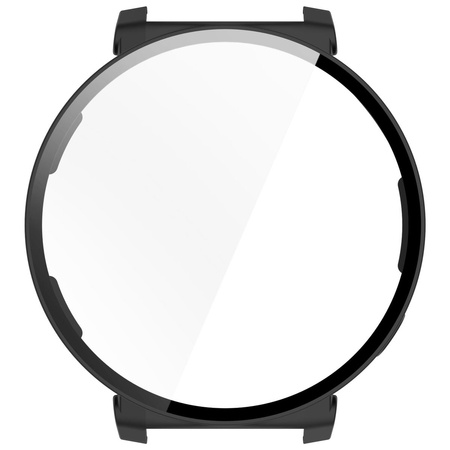 Etui ze szkłem do zegarka Bizon Case Watch Adamo do Huawei Watch GT 5 Pro 42 mm, czarne matowe