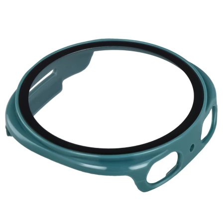 Etui ze szkłem do zegarka Bizon Case Watch Adamo do Samsung Galaxy Watch 8 40 mm, zielone