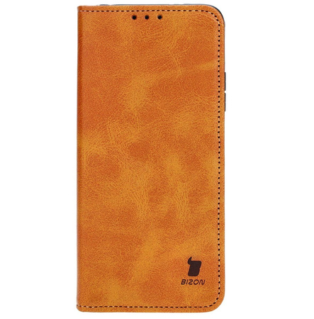 Etui z klapką Bizon Case Pocket Pro do Xiaomi Redmi Note 12 5G / Xiaomi Poco X5, brązowe