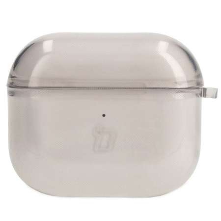 Etui Bizon Case Headphone Clear do Airpods 3, przezroczysto-czarne