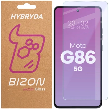 Elastyczne szkło hybrydowe Bizon Glass Mule do Motorola Moto G86 5G