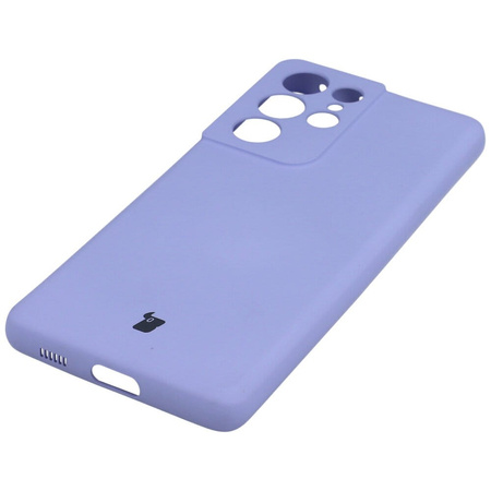 Etui Bizon Case Silicone do Galaxy S21 Ultra, jasnofioletowe