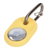 Etui Bizon Case Locator Travel do Apple AirTag, żółte