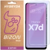 Elastyczne szkło hybrydowe Bizon Glass Mule Duo do Honor X7d, 2 sztuki
