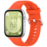 Pasek Bizon Strap Watch Silicone Pro SR do Huawei Watch Fit 3, pomarańczowy