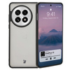 Etui Bizon Case Angelo do OnePlus 13, półprzezroczyste z czarną ramką