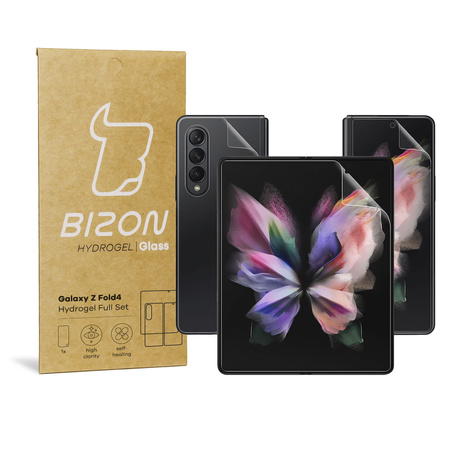 Folia hydrożelowa na tył, przód i środek Bizon Glass Hydrogel, Galaxy Z Fold4