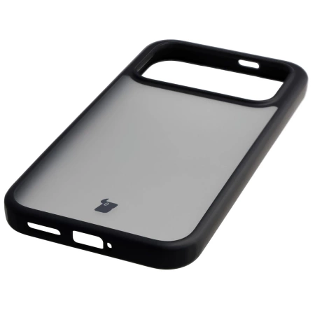 Etui Bizon Case Angelo do Xiaomi POCO F8 Pro, przydymione z czarną ramką