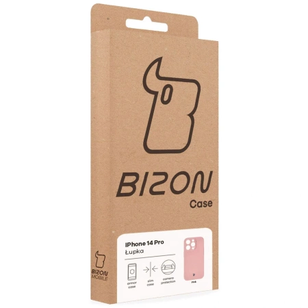 Etui Bizon Case Łupka do iPhone 14 Pro, różowe