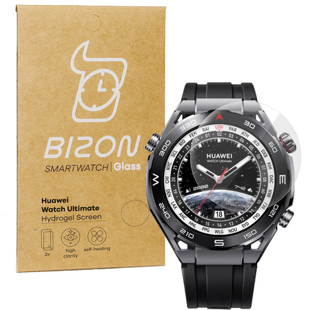 Folia hydrożelowa na ekran Bizon Glass Watch Hydrogel Duo do Huawei Watch Ultimate, 2 sztuki