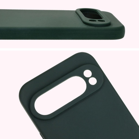 Silikonowe etui Bizon Soft Case do Google Pixel 9 Pro XL, ciemnozielone