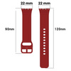 Pasek Bizon Strap Watch Silicone do Galaxy Fit 3, czerwony