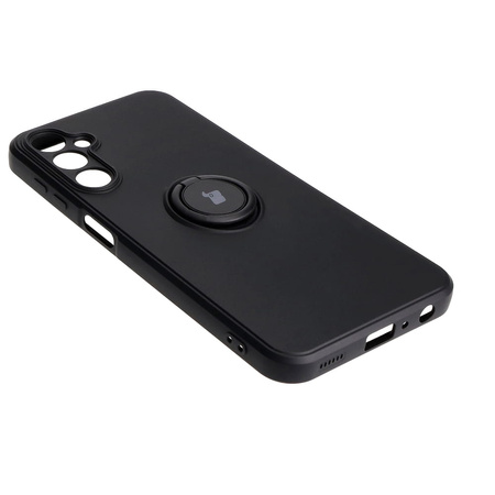 Etui Bizon Case Silicone Ring Sq do Galaxy A24, czarne