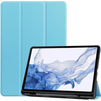 Etui Bizon Case Tab Lizard do Samsung Galaxy Tab S8 / S7, błękitne
