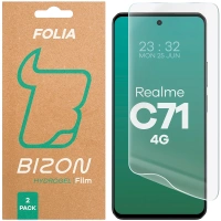 Folia hydrożelowa na ekran Bizon Glass Hydrogel Front Duo do Realme C71 4G, 2 sztuki