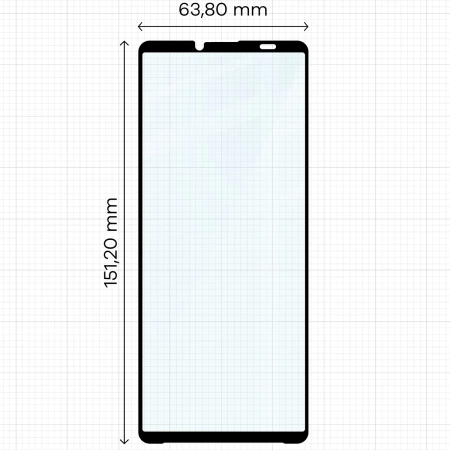 Szkło hartowane Bizon Glass Edge Duo do Sony Xperia 10 VI, czarna ramka, 2 sztuki