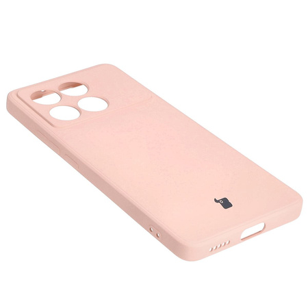Etui Bizon Case Silicone Sq do Xiaomi Poco X6 Pro, jasnoróżowe