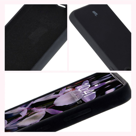 Silikonowe etui Bizon Soft Case do Galaxy S24 FE, czarne