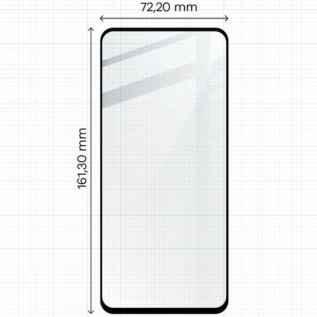 Szkło hartowane Bizon Glass Edge 2 do Oppo A98, czarne